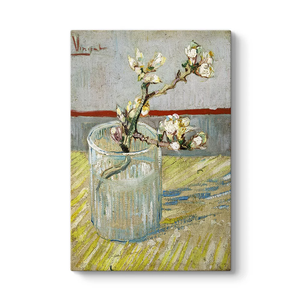 Vincent Van Gogh - Sprig of Flowering Almond Tablosu - Model 2
